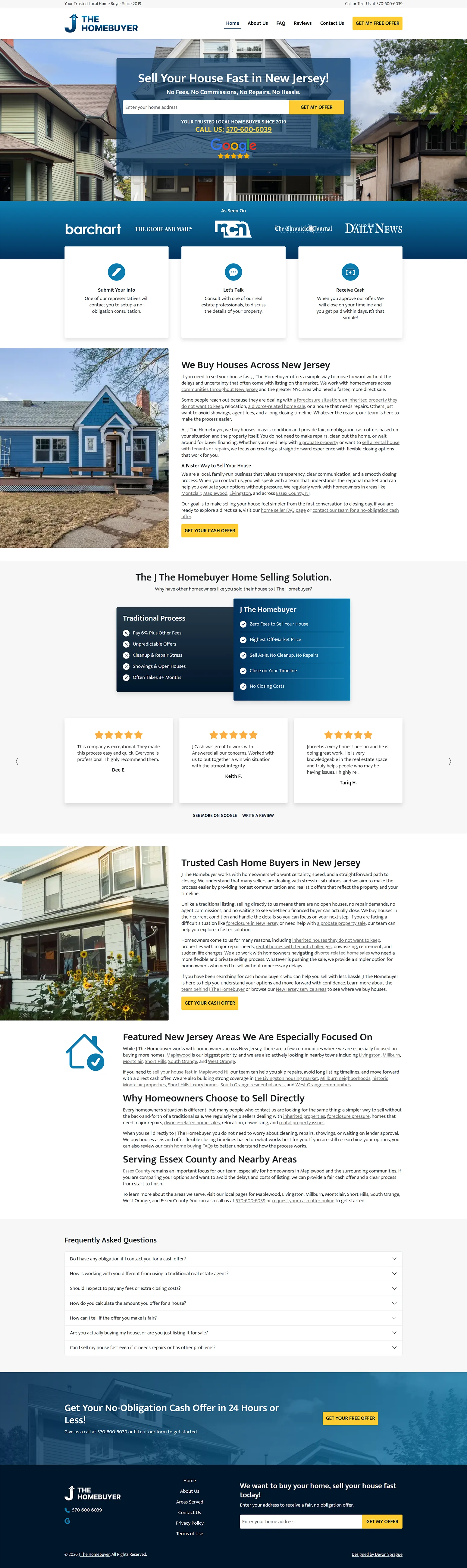 J The Homebuyer full website screencap