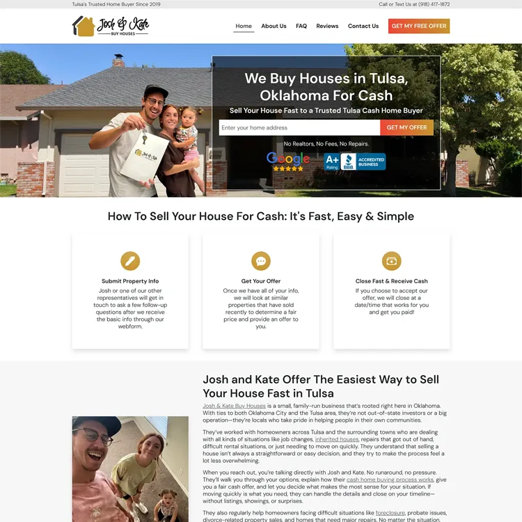 Josh And Kate Buy Houses Website Preview Scroll Thumbnail
