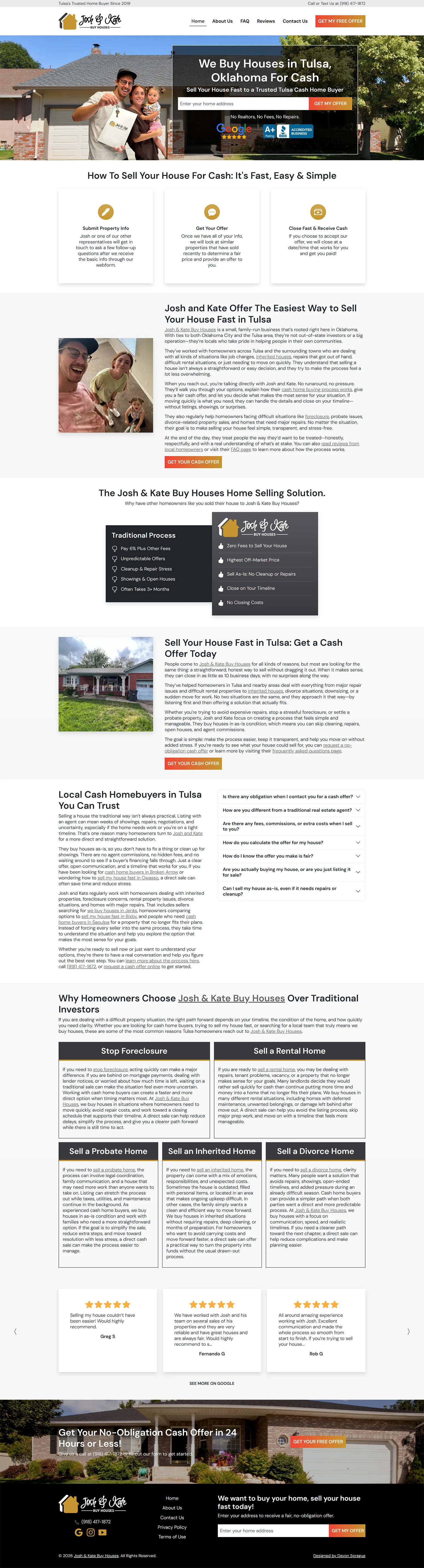 Josh & Kate Buy Houses full website screencap