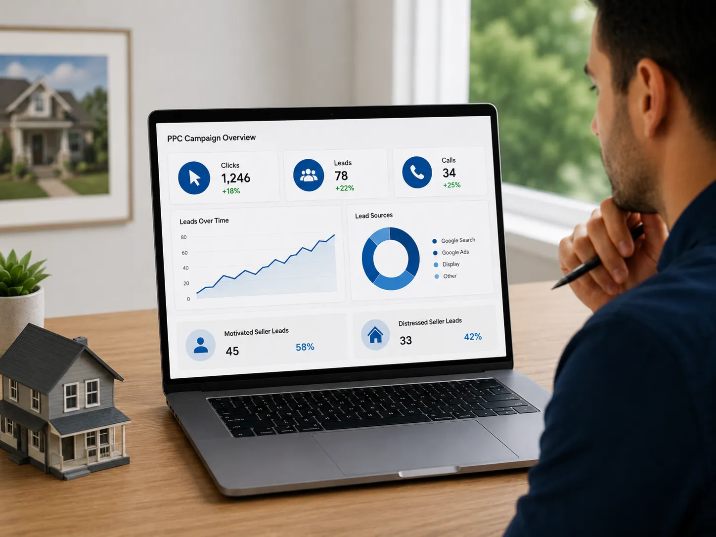 Motivated and distressed seller leads for real estate investors using PPC campaigns