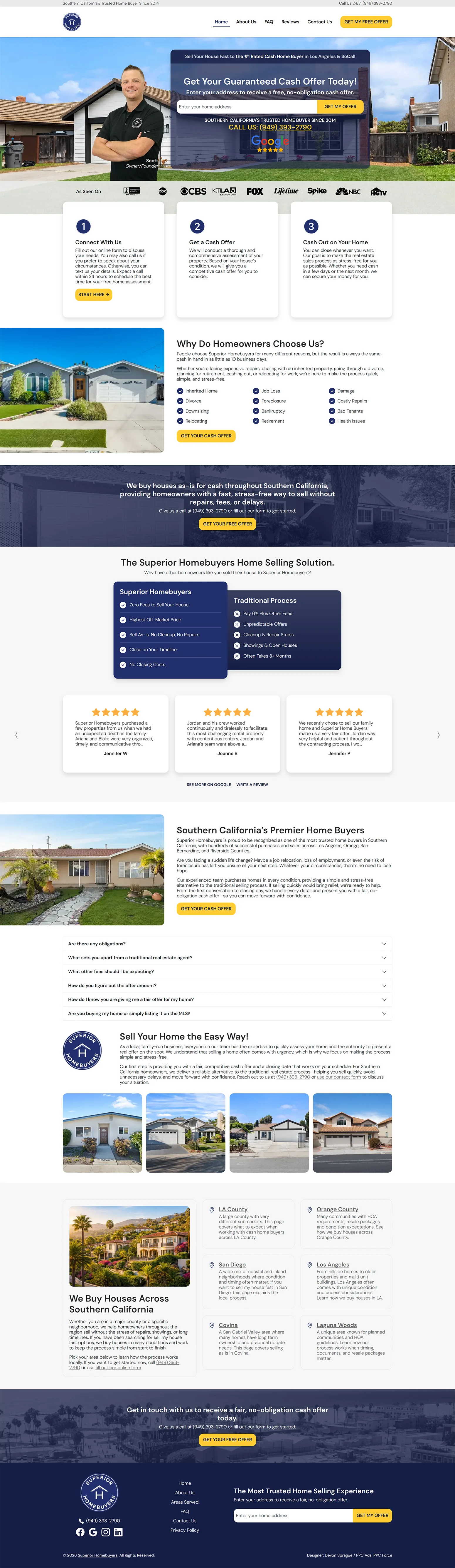 Superior Homebuyers full website screencap